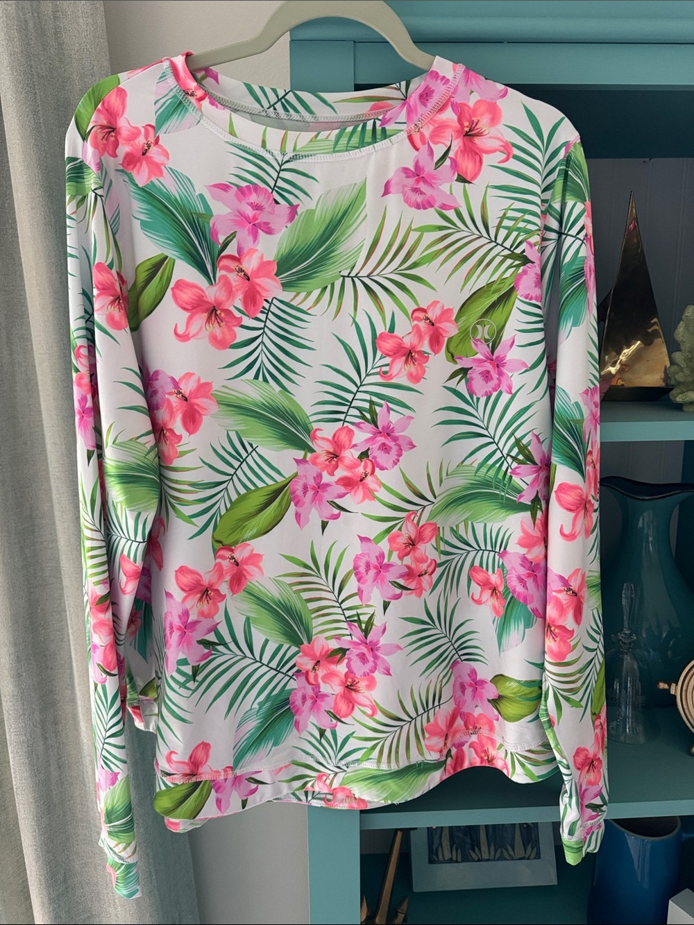 Hurley Women’s Floral Long-Sleeve Top - XXL NWT